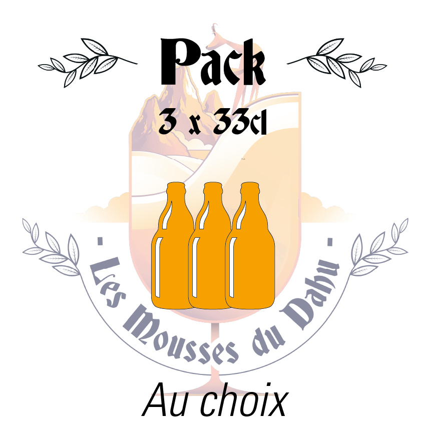 Bière pack 24x33cl - Les Mousses du Dahu